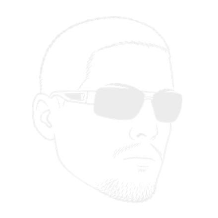 Line drawing of Adam, wearing sunglasses